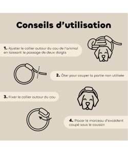 Collier antiparasitaire chiot et petit chien BIO, 1 pièce
